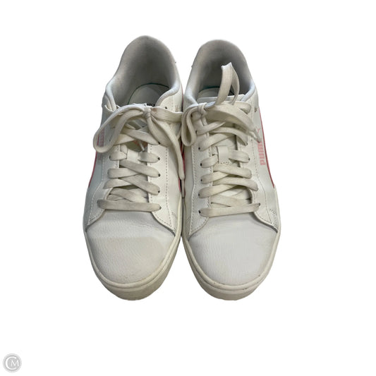Shoes Sneakers By Puma In Cream & Pink, Size: 7.5