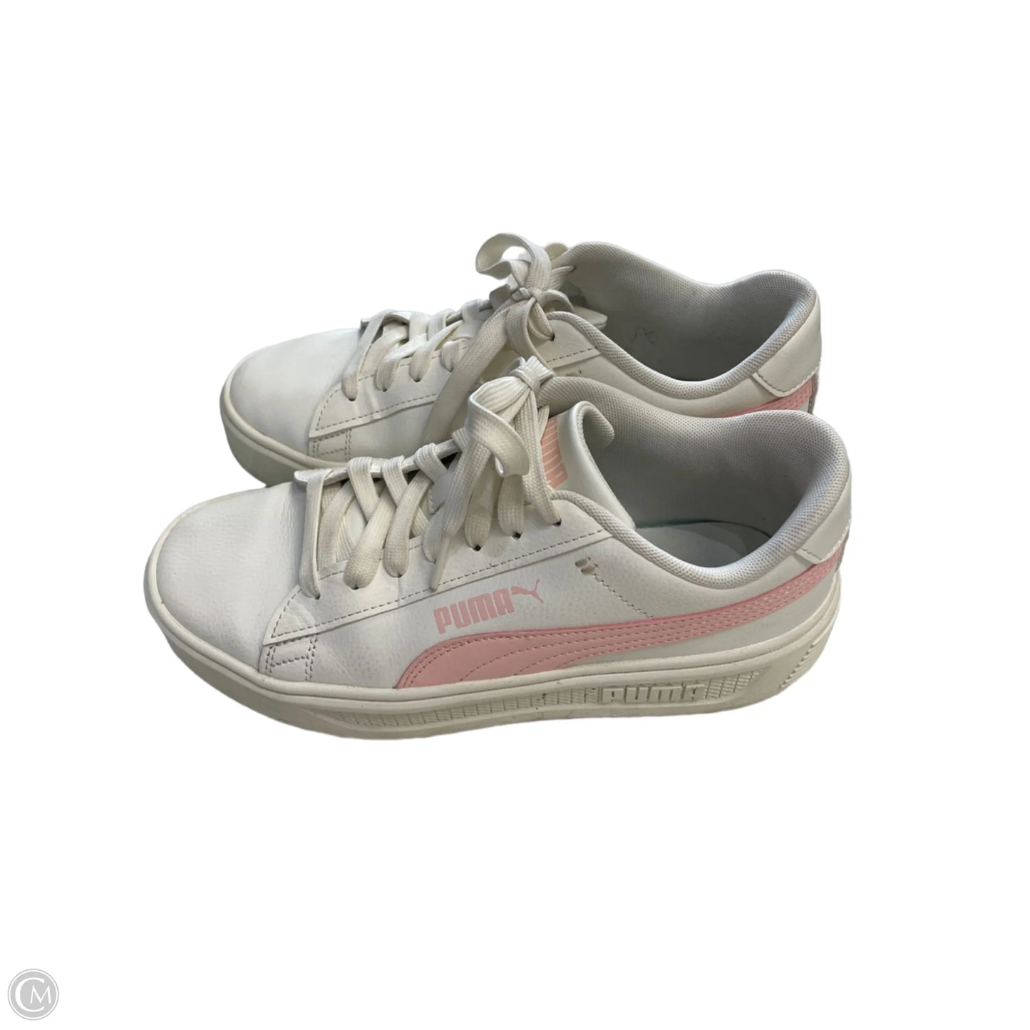 Shoes Sneakers By Puma In Cream & Pink, Size: 7.5
