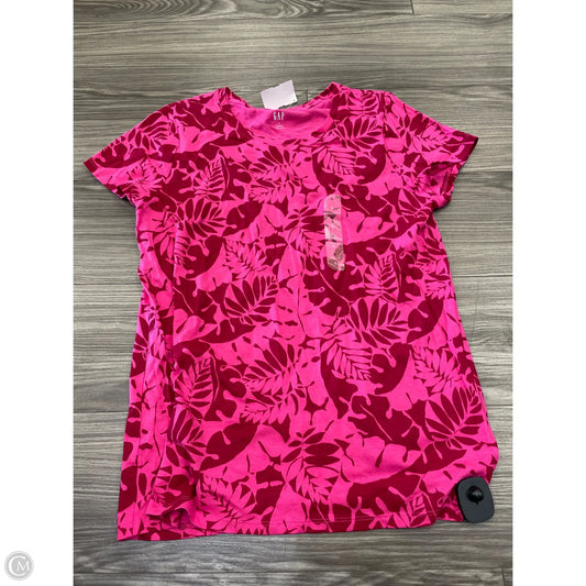 Top Short Sleeve By Gap In Pink, Size: L