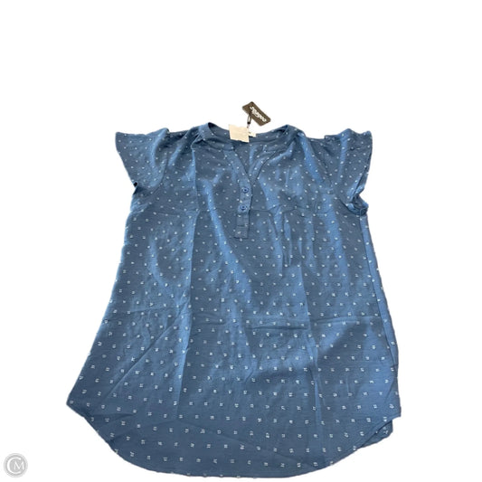 Top Short Sleeve Basic By Clothes Mentor In Blue, Size: M