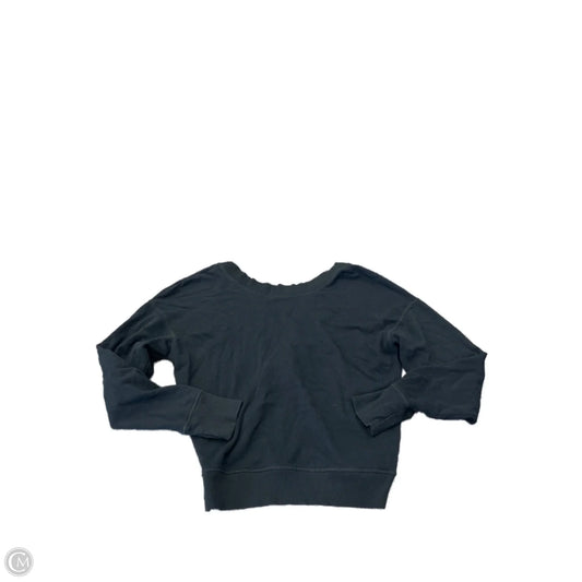 Athletic Top Long Sleeve Crewneck By Aerie In Black, Size: M