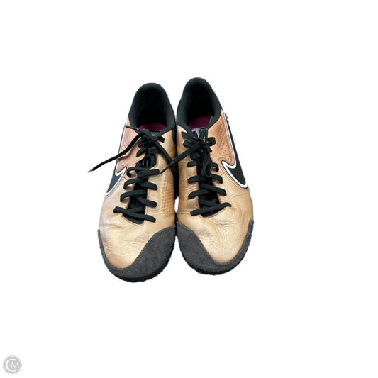 Shoes Athletic By Nike In Black & Gold, Size: 7.5