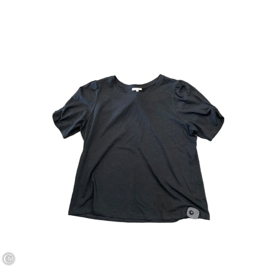 Top Short Sleeve Basic By Maurices In Black, Size: Xl