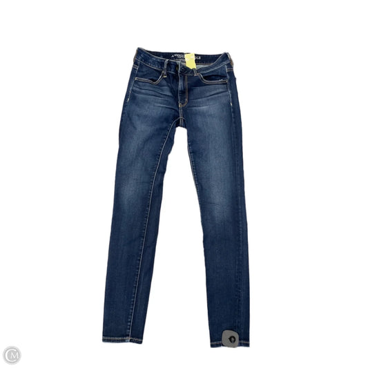 Jeans Skinny By American Eagle In Blue, Size: 6
