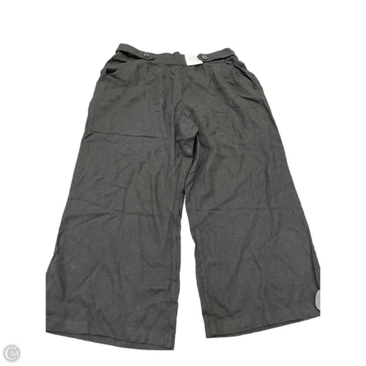 Pants Cropped By Croft And Barrow In Black, Size: Xl