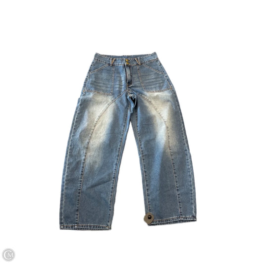 Jeans Wide Leg By Shein In Blue, Size: 10