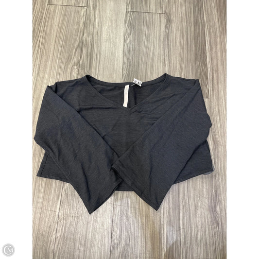 Athletic Top Long Sleeve Crewneck By Lululemon In Grey, Size: L