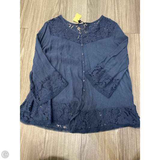 Top Long Sleeve Basic By Zac And Rachel In Navy, Size: L