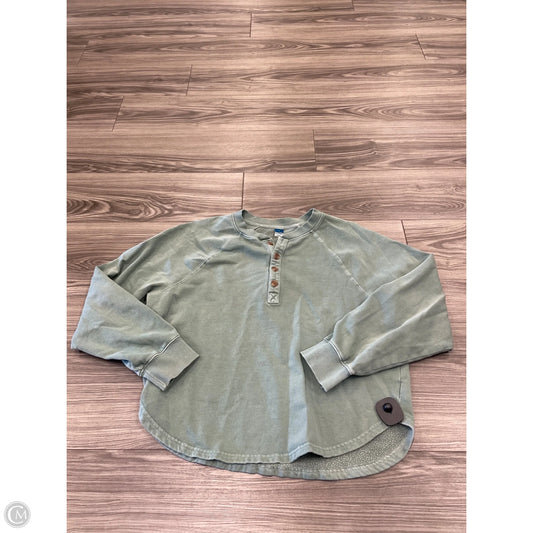 Top Long Sleeve Basic By Old Navy In Teal, Size: S