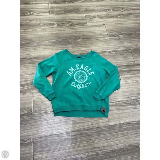 Sweatshirt Crewneck By American Eagle In Teal, Size: L