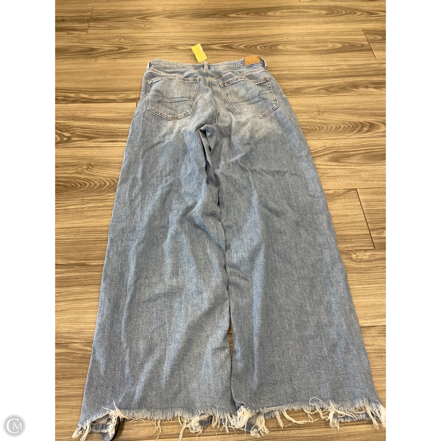 Jeans Wide Leg By American Eagle In Blue, Size: 8