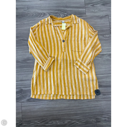 Top Long Sleeve Basic By Old Navy In Yellow, Size: S
