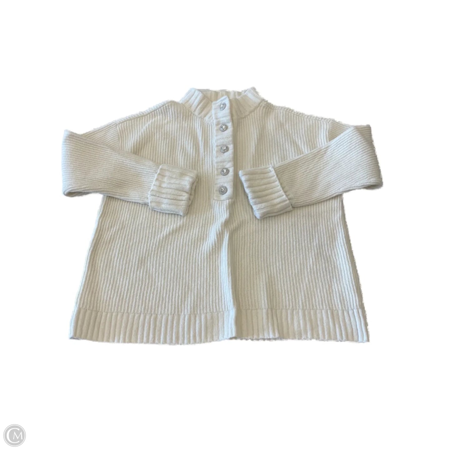 Sweater By Talbots In White, Size: Xl