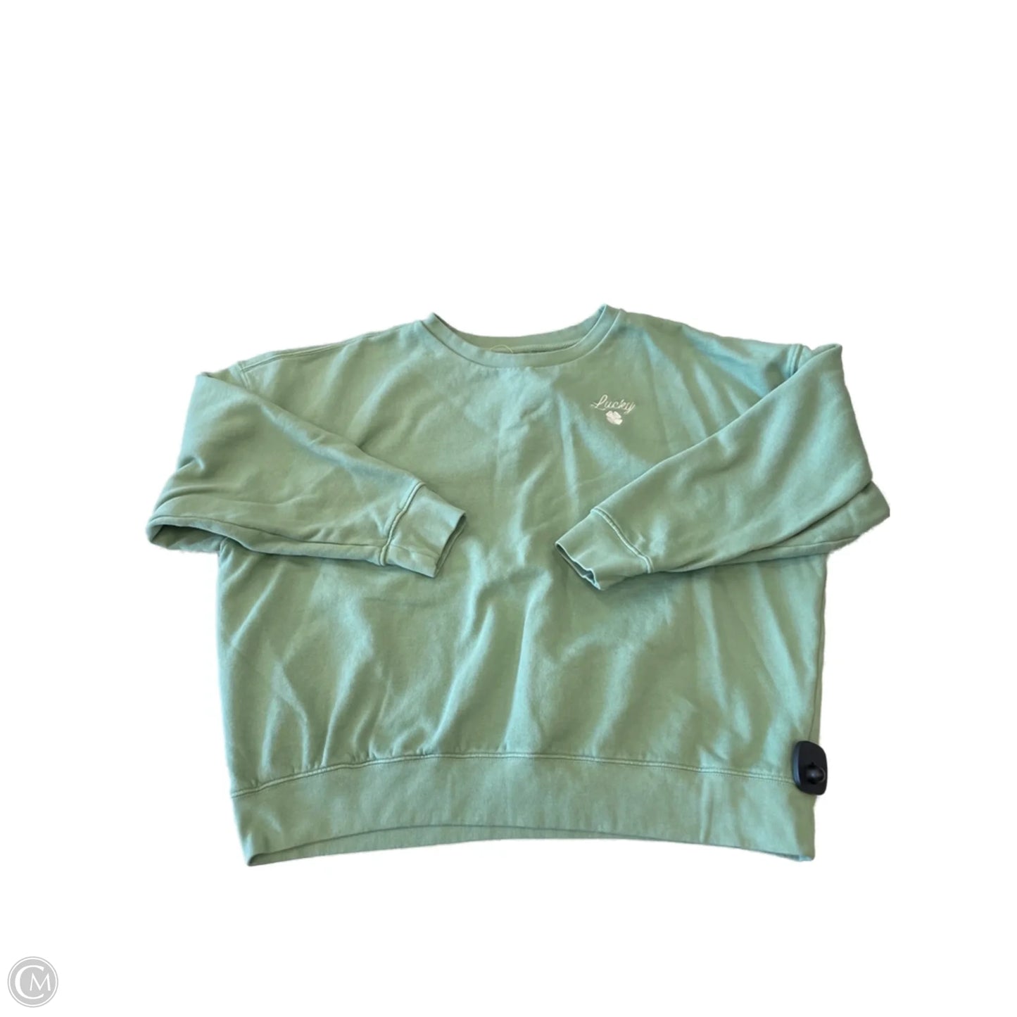 Sweatshirt Crewneck By Lucky Brand In Green, Size: Xl