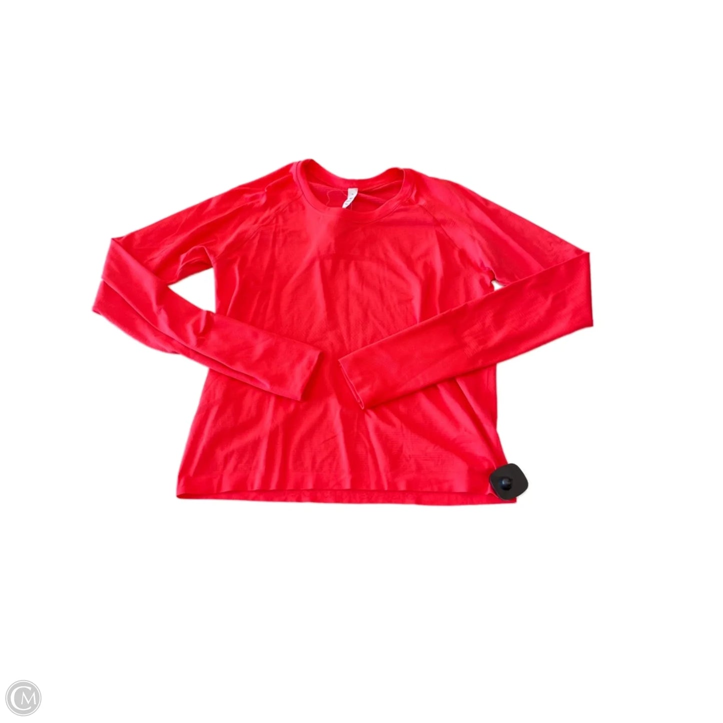 Athletic Top Long Sleeve Crewneck By Lululemon In Coral, Size: 10