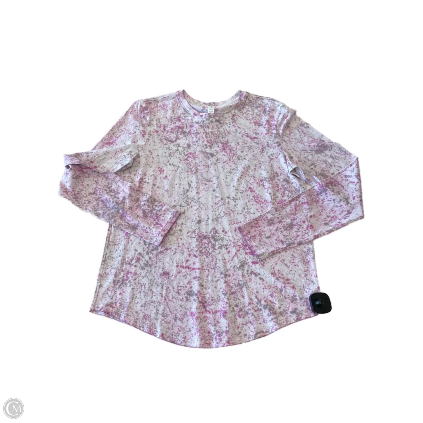 Athletic Top Long Sleeve Crewneck By Lululemon In Tie Dye Print, Size: 6