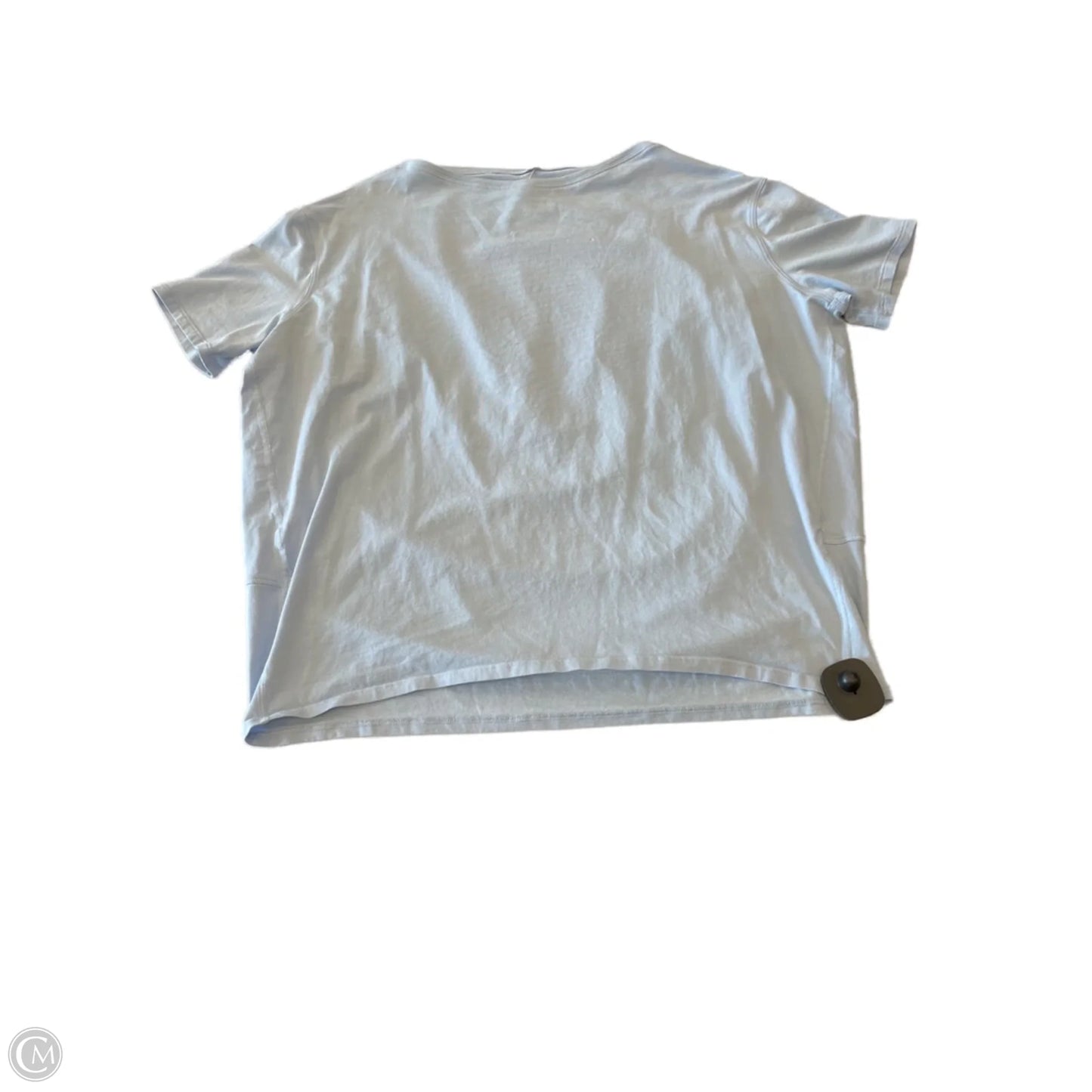 Athletic Top Short Sleeve By Lululemon In Blue, Size: 6