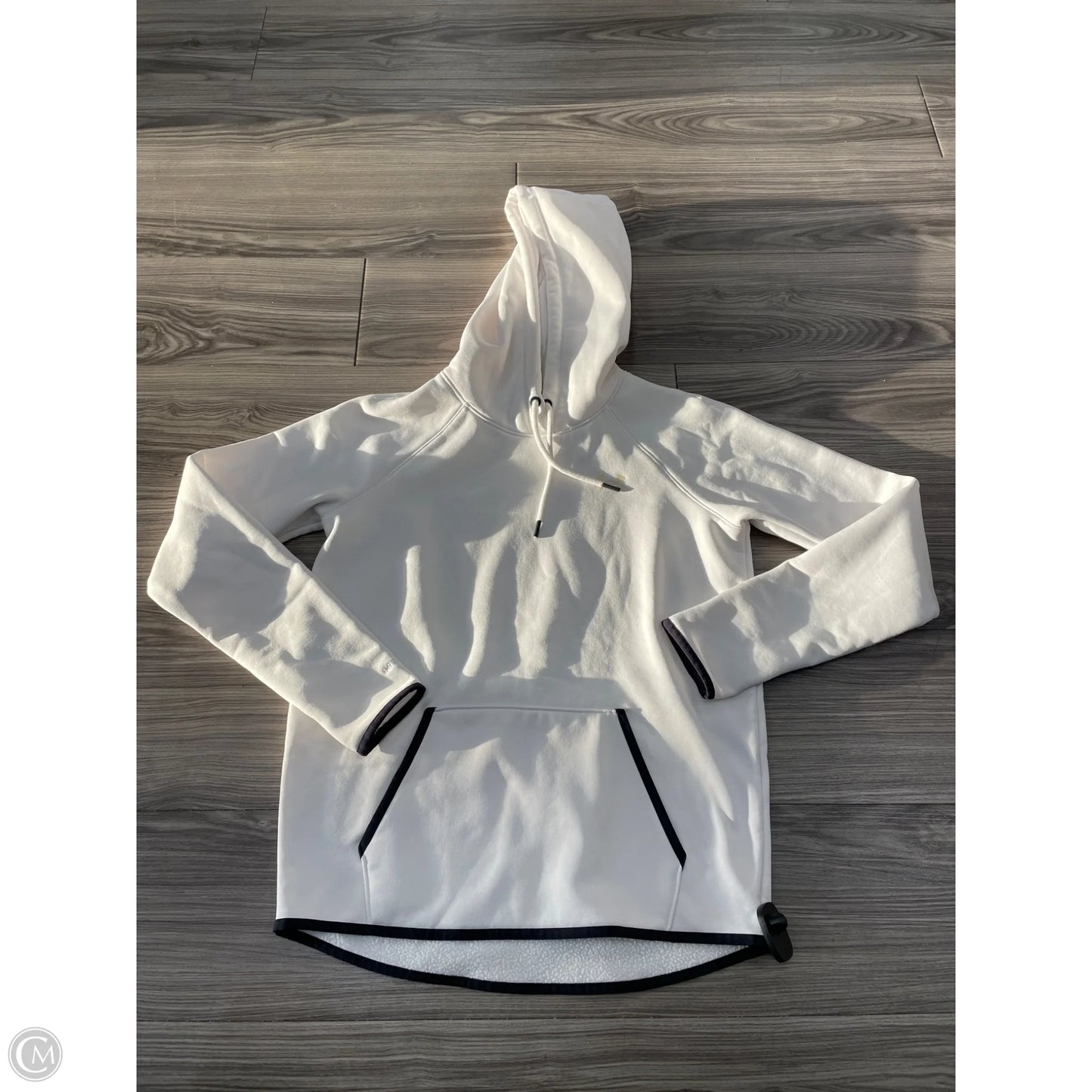Athletic Sweatshirt Hoodie By Under Armour In White, Size: S
