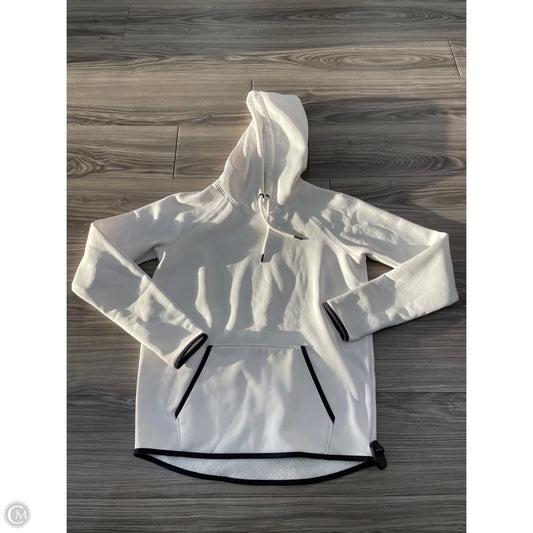Athletic Sweatshirt Hoodie By Under Armour In White, Size: S