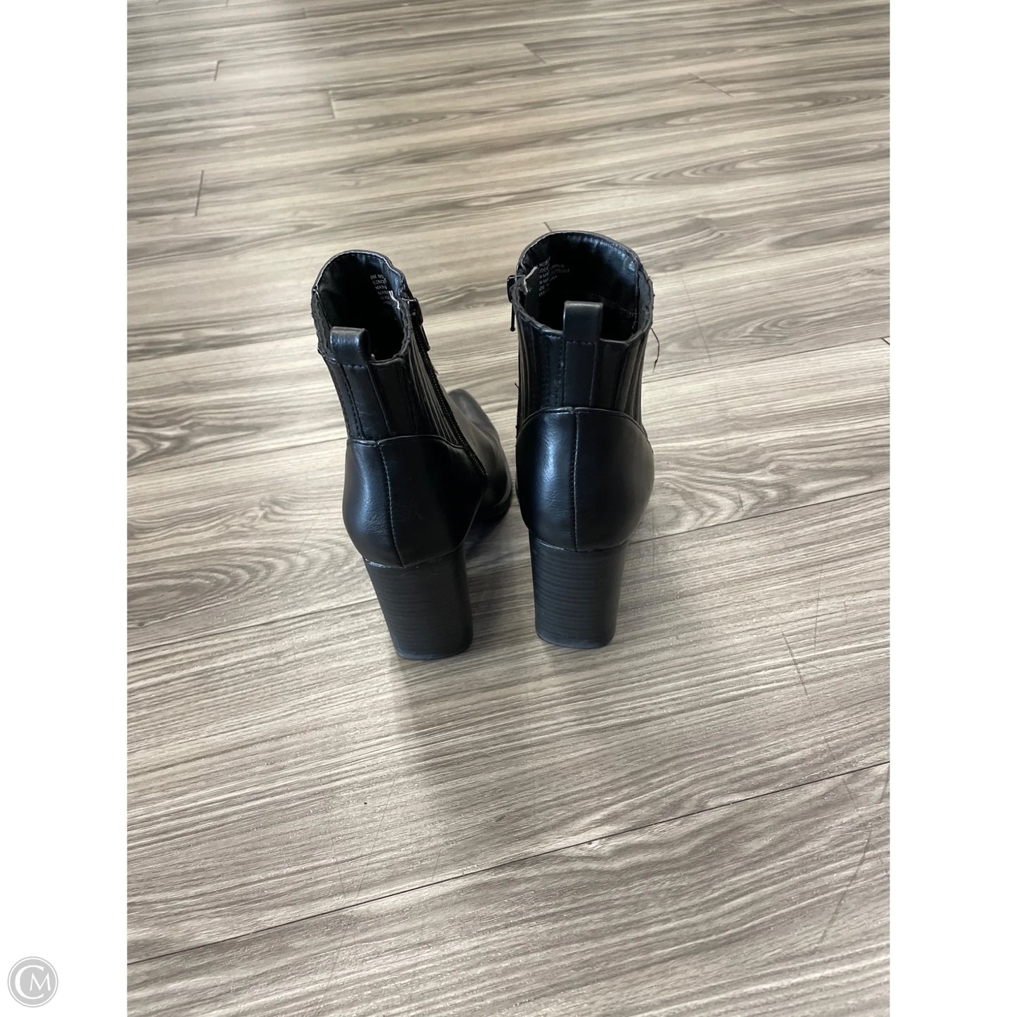 Boots Ankle Heels By Esprit In Black, Size: 8