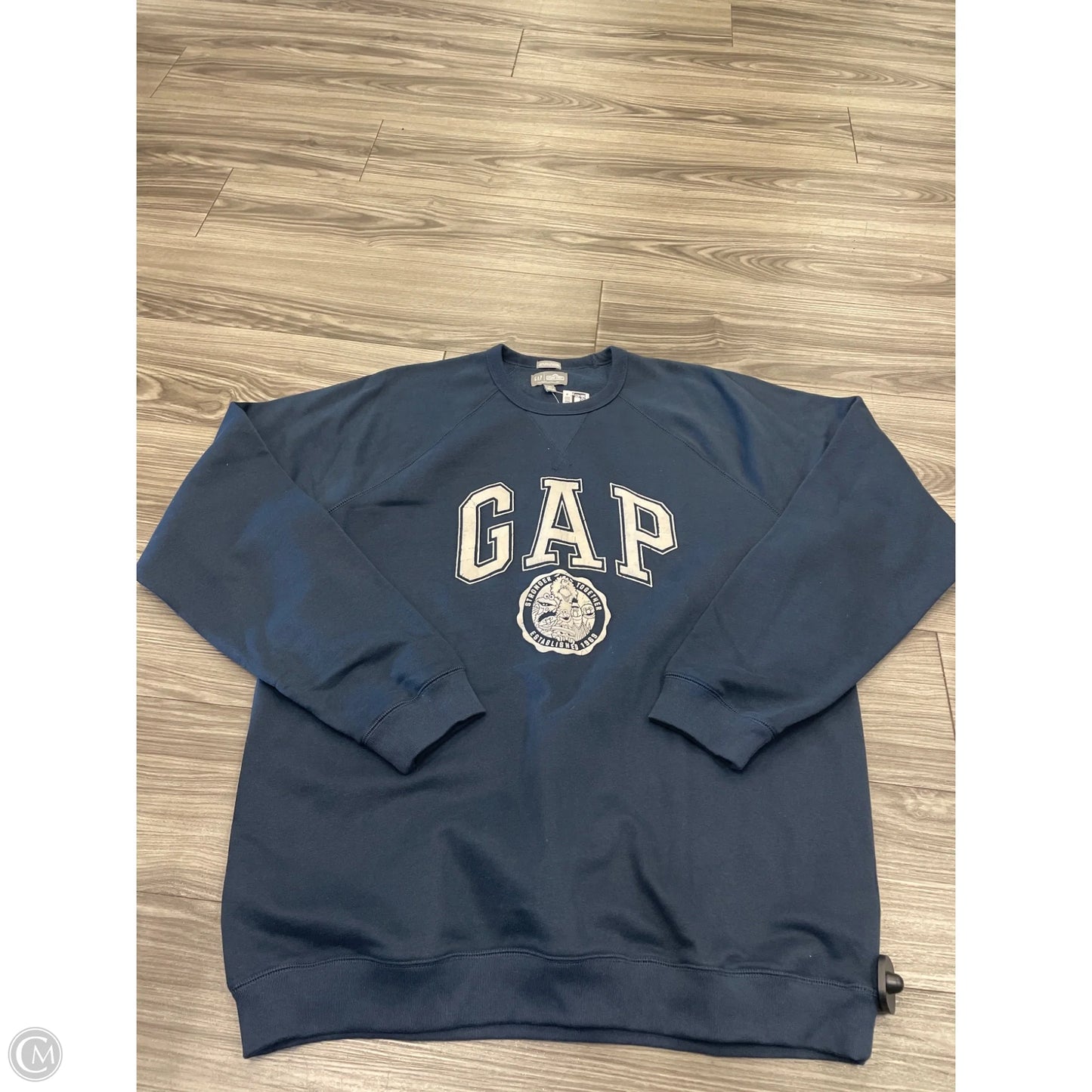 Sweatshirt Crewneck By Gap In Navy, Size: Xl