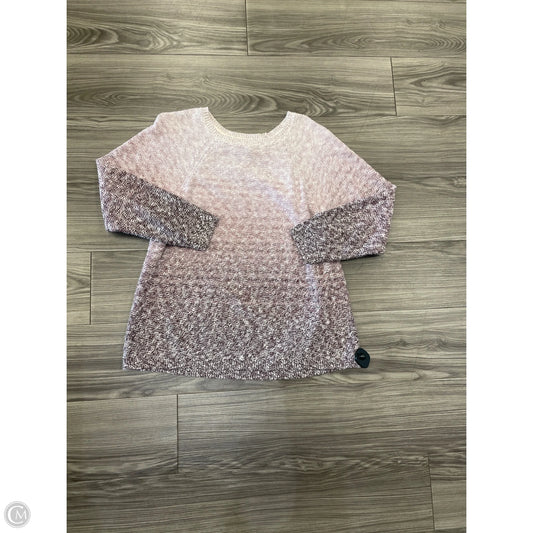 Sweater By Pure Jill In Pink, Size: L