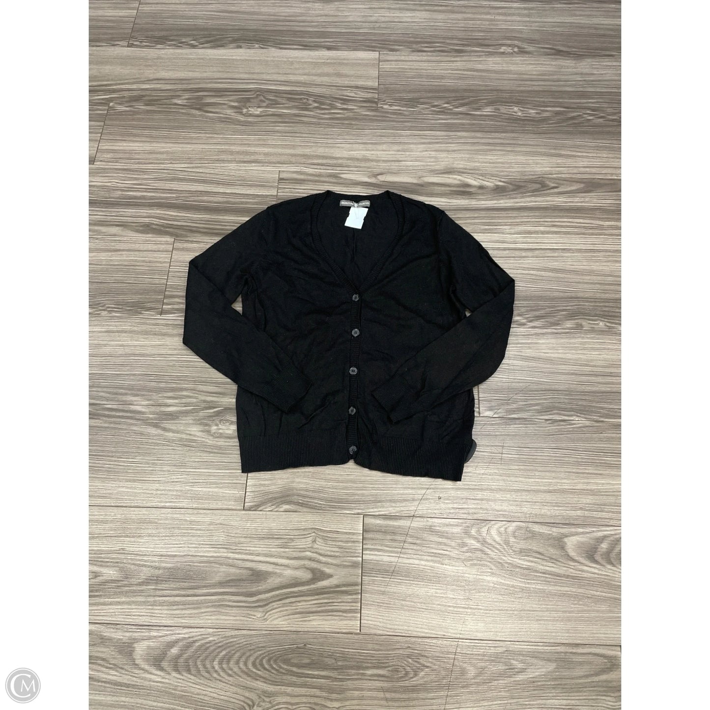 Cardigan By Signature Collection In Black, Size: M