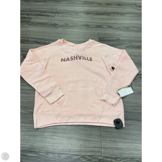 Sweatshirt Crewneck By Clothes Mentor In Pink, Size: L