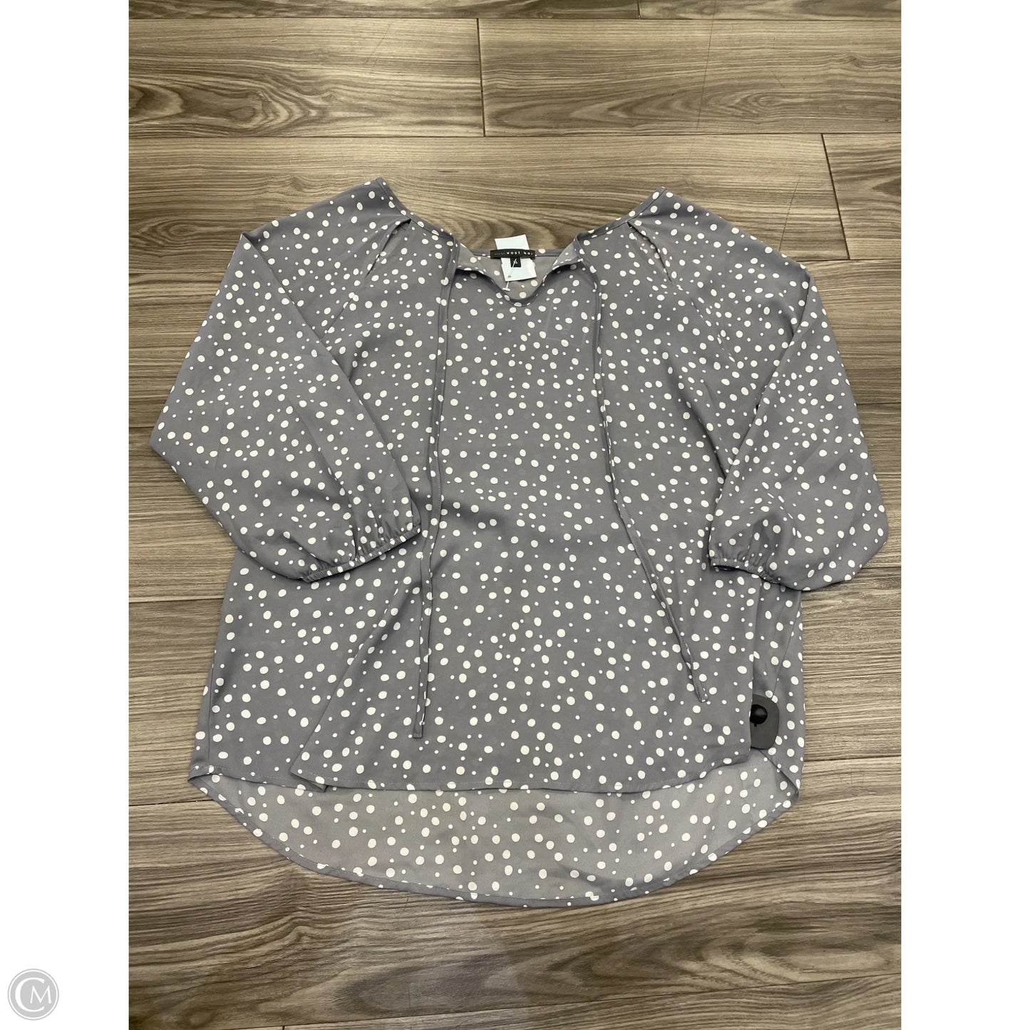 Top Long Sleeve Basic By West Kei In Grey, Size: Xl