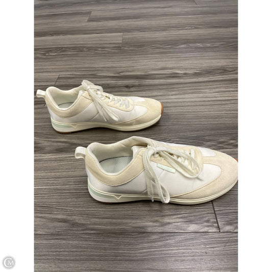 Shoes Athletic By Vionic In White & Yellow, Size: 10