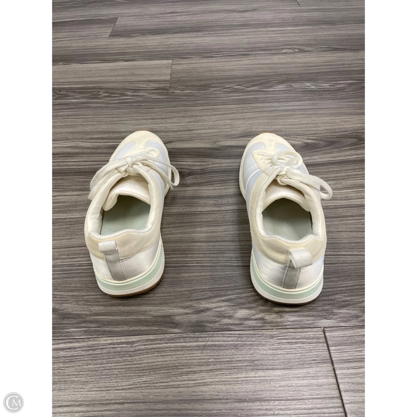 Shoes Athletic By Vionic In White & Yellow, Size: 10