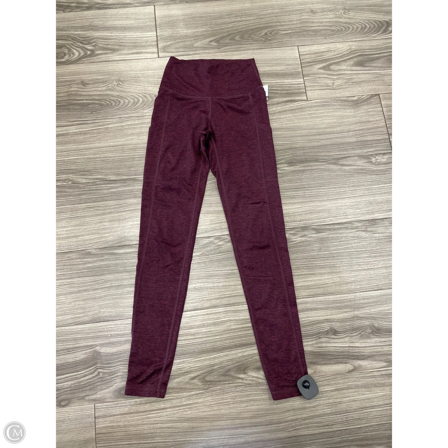 Athletic Leggings By Aerie In Maroon, Size: Xs