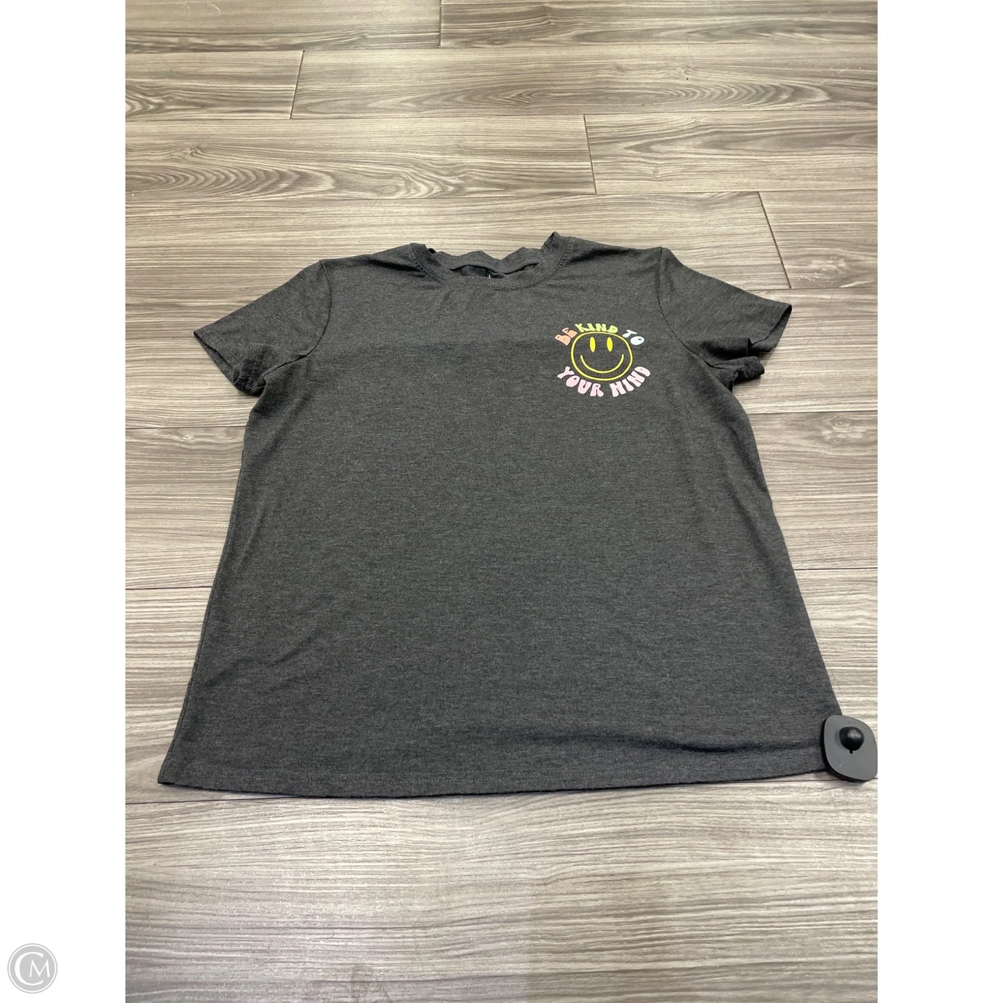 Top Short Sleeve By Clothes Mentor In Grey, Size: L