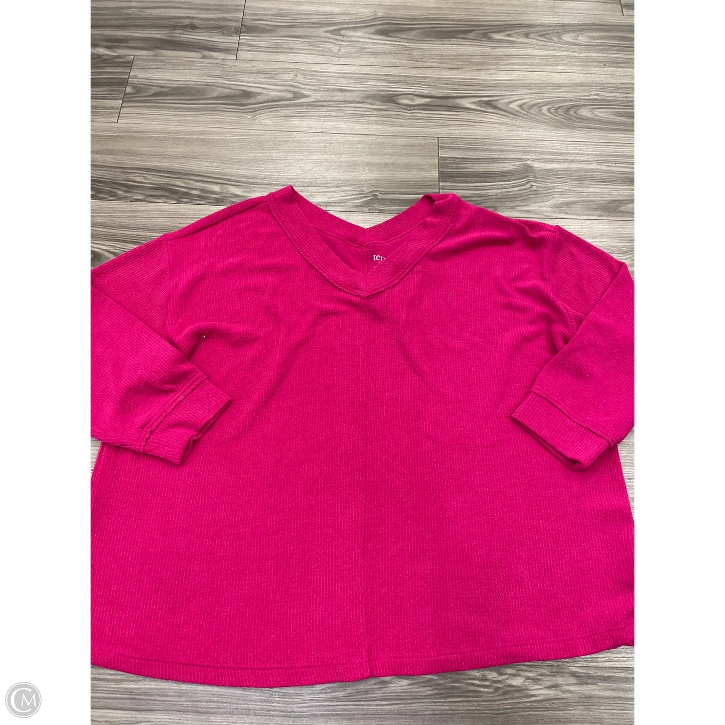 Sweatshirt Crewneck By Terra & Sky In Pink, Size: 3x