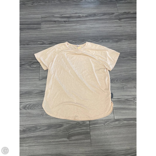 Top Short Sleeve Basic By Clothes Mentor In Brown, Size: Xxl