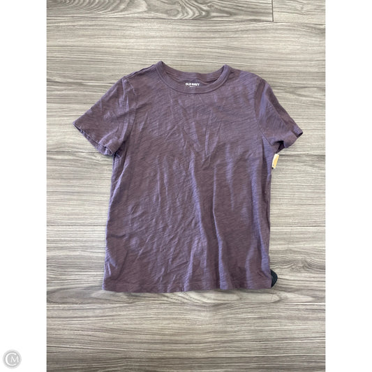 Top Short Sleeve Basic By Old Navy In Purple, Size: Xs