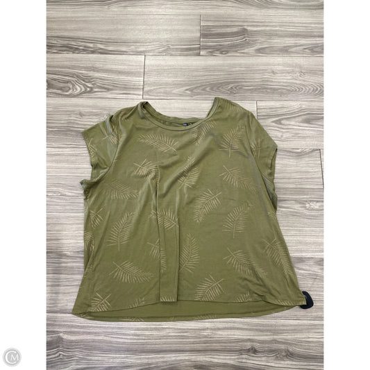 Top Short Sleeve Basic By Massini In Green, Size: 3x