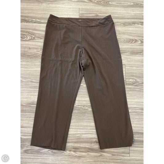 Pants Dress By Dressbarn In Brown, Size: 24