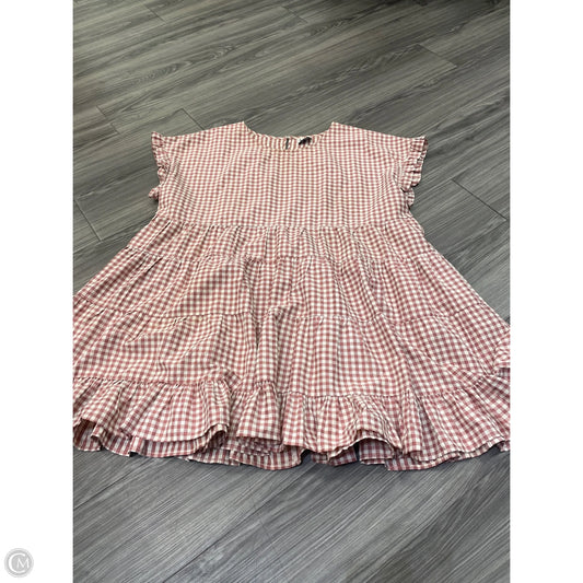 Dress Casual Short By Arula In Pink & White, Size: 2x