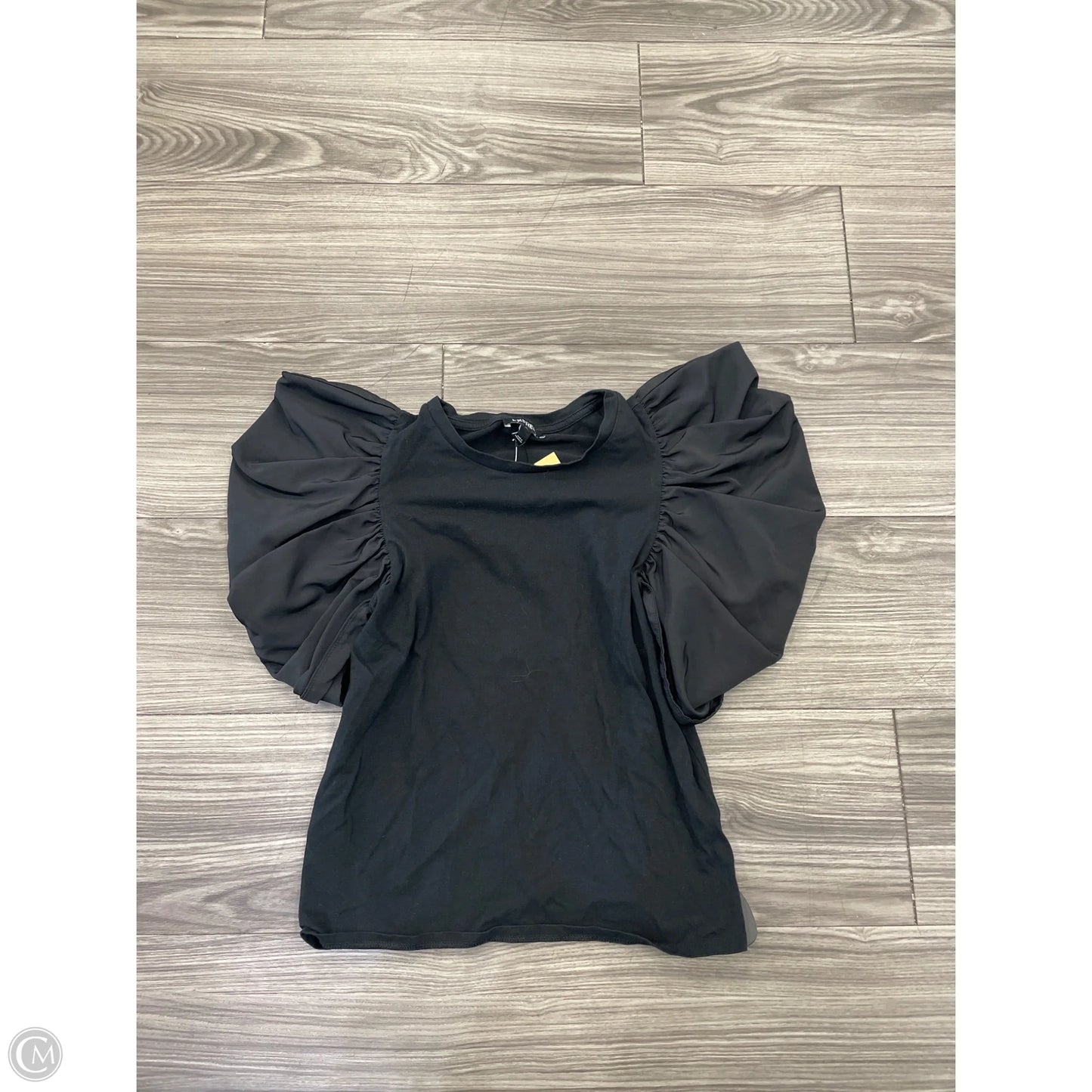 Top Short Sleeve Basic By Express In Black, Size: Xs