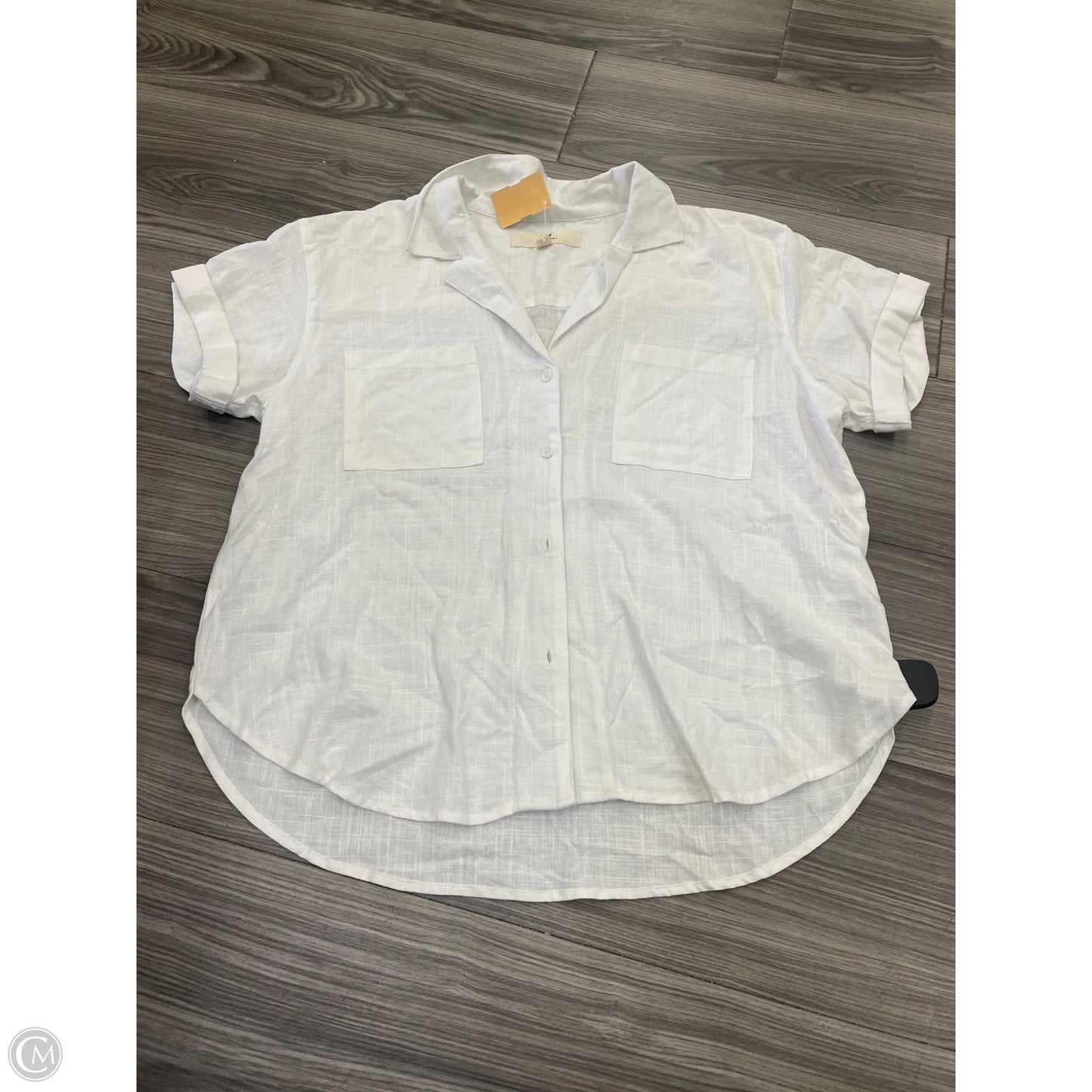 Top Short Sleeve Basic By Thread And Supply In White, Size: L
