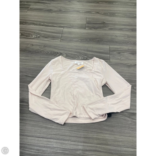 Top Long Sleeve Basic By Pink Rose In Pink, Size: L