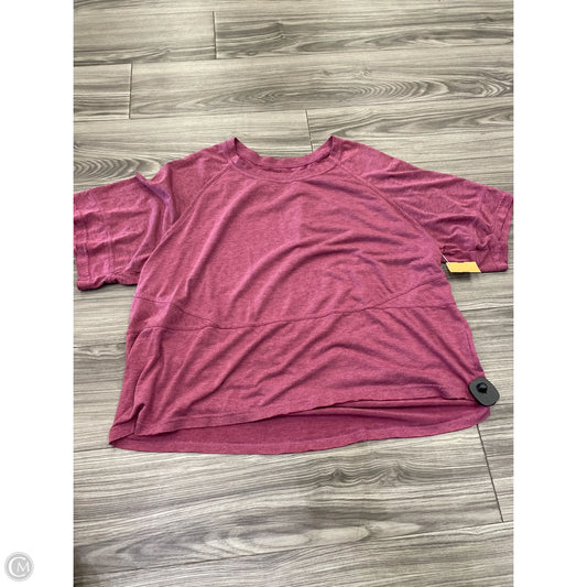 Top Short Sleeve By Clothes Mentor In Pink, Size: 2x