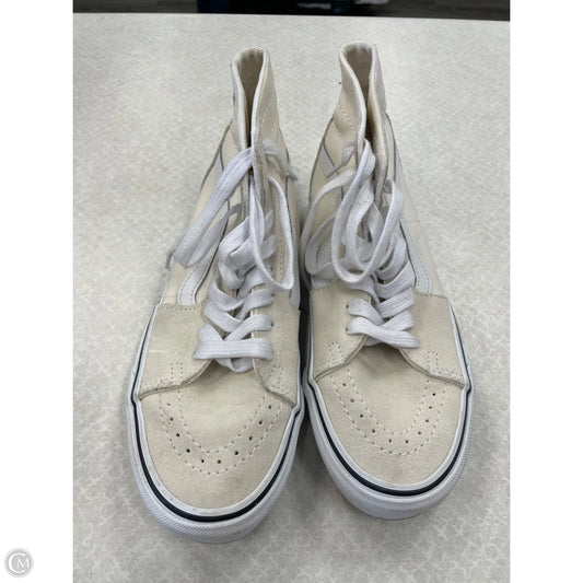 Shoes Sneakers By Vans In Cream, Size: 7.5