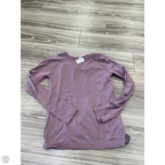 Athletic Top Long Sleeve Crewneck By Athleta In Purple, Size: M