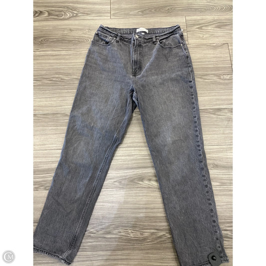 Jeans Straight By Abercrombie And Fitch In Grey, Size: 16