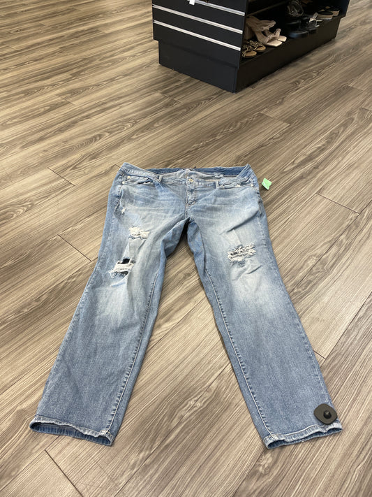 Jeans Boyfriend By Torrid In Blue, Size: 24