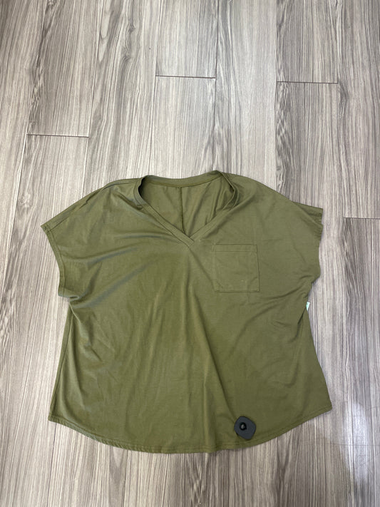 Top Short Sleeve By Clothes Mentor In Green, Size: 2x