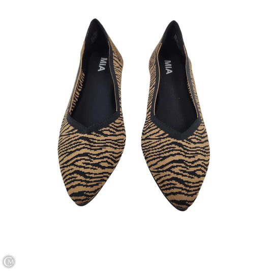 Shoes Flats By Mia In Zebra Print, Size: 10