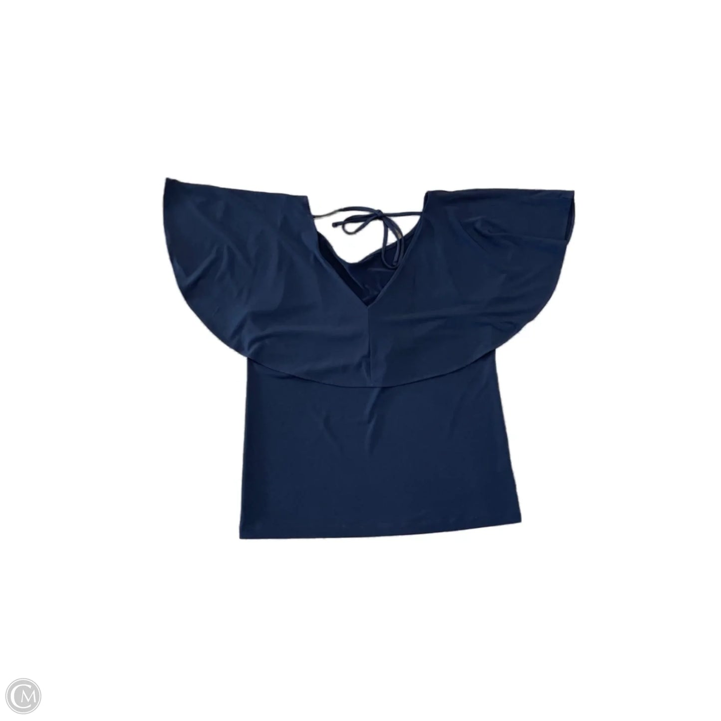 Top Short Sleeve By Ann Taylor In Blue, Size: M